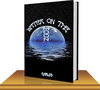 A book cover with the words " water on the 2 0 3 5 " written in front of an image of a globe.